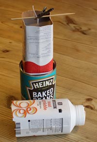 Gjuta ljus i gr&auml;ddf&ouml;rpackning